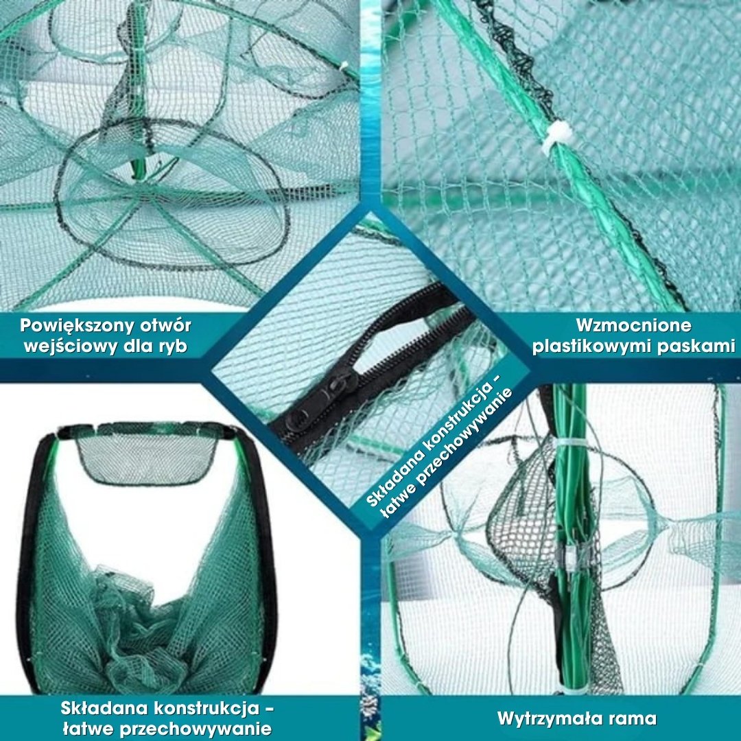 SmartCatch™ - Automatyczna składana sieć–pułapka na ryby