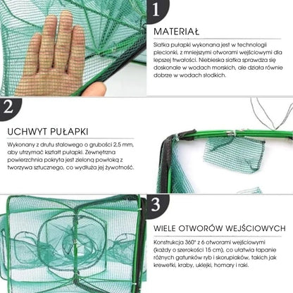 SmartCatch™ - Automatyczna składana sieć–pułapka na ryby
