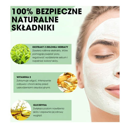 TeaMask® - Głęboko oczyszczająca maska z zieloną herbatą - 1+1 GRATIS