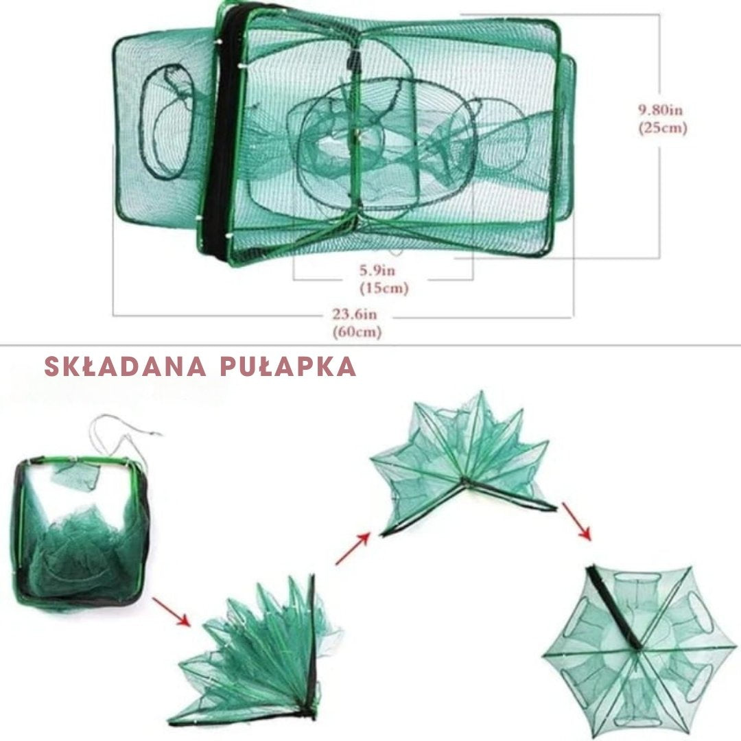 SmartCatch™ - Automatyczna składana sieć–pułapka na ryby
