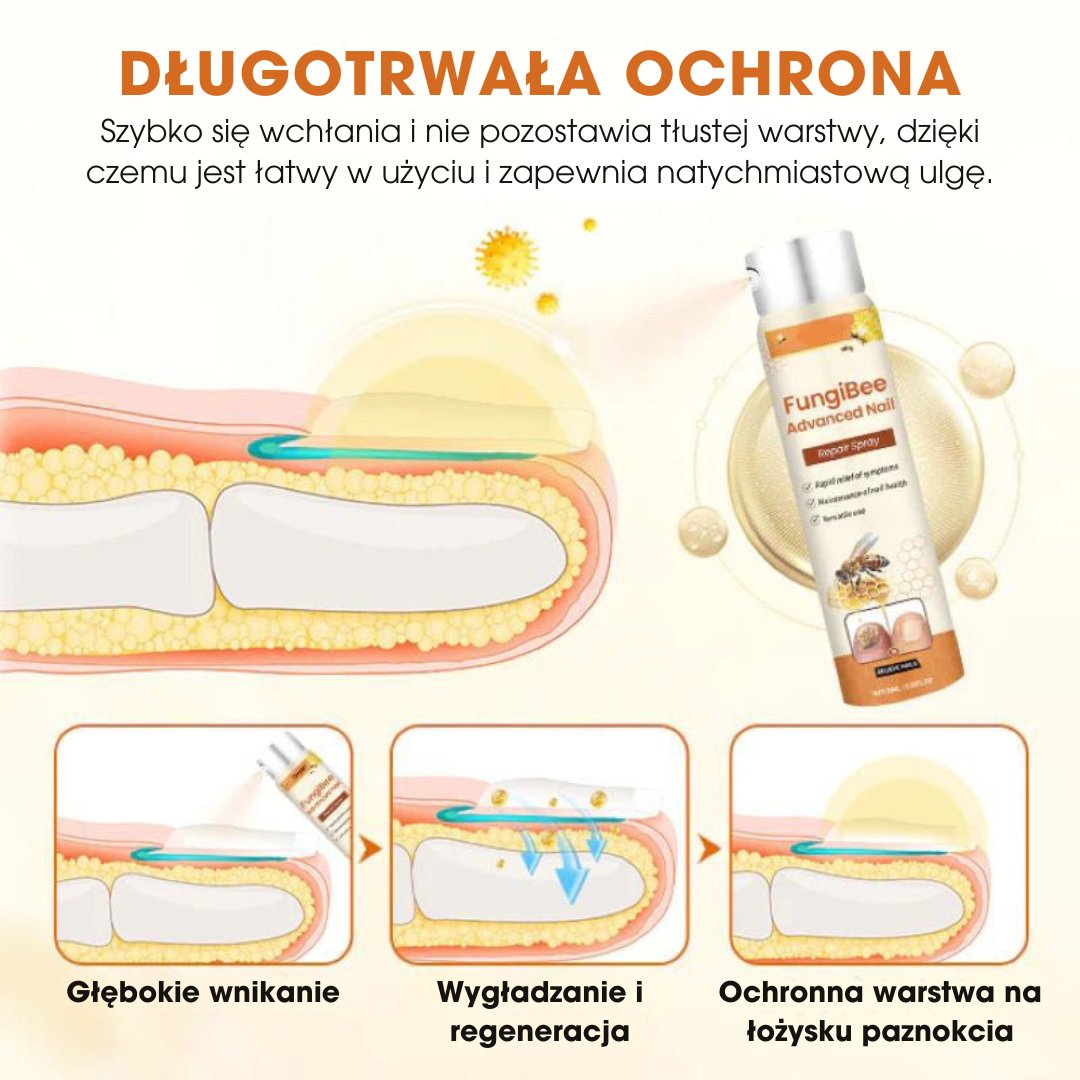 FungiBee™ - Zaawansowany spray do regeneracji paznokci - 1+1 GRATIS