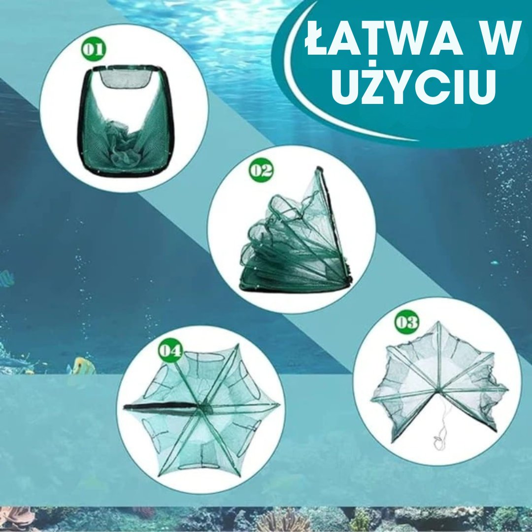 SmartCatch™ - Automatyczna składana sieć–pułapka na ryby
