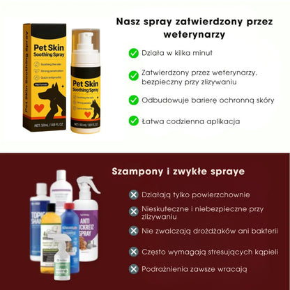 DermaPet® - Zatwierdzony przez weterynarzy spray łagodzący skórę - 1+1 GRATIS